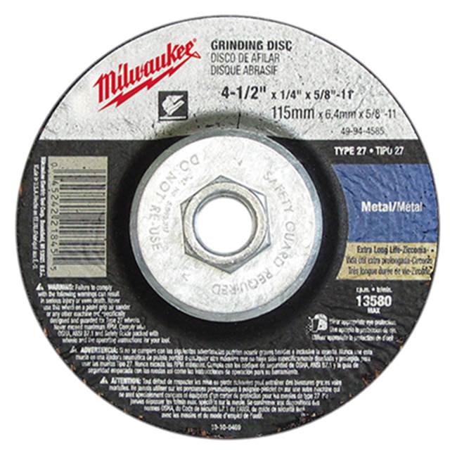 Milwaukee Tool Grinding Disc 4-1/2 X 1/4 X 7/8