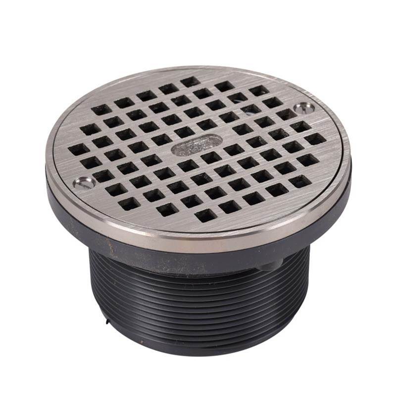 Oatey 6 In. Nickel Cover W/Square Ring  Barrel