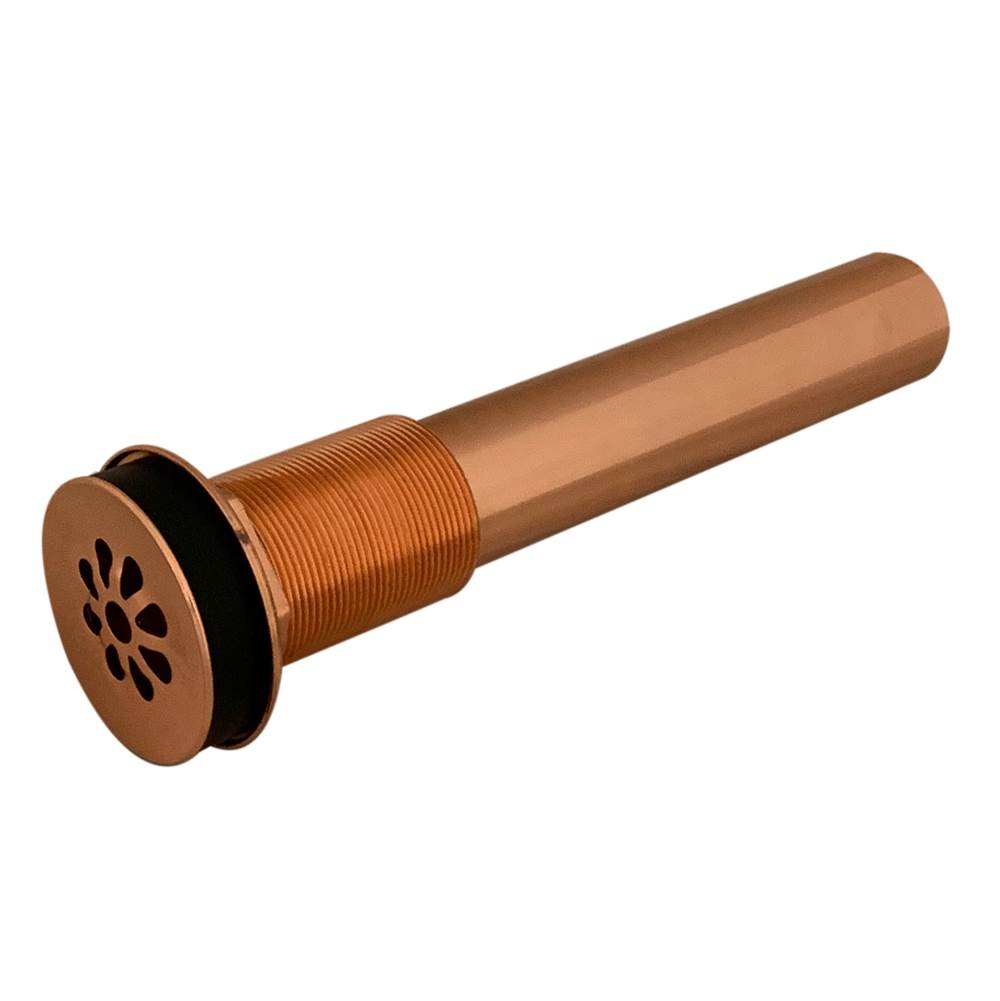 Premier Copper Products 1.5'' Non-Overflow Grid Bathroom Sink Drain - Polished Copper