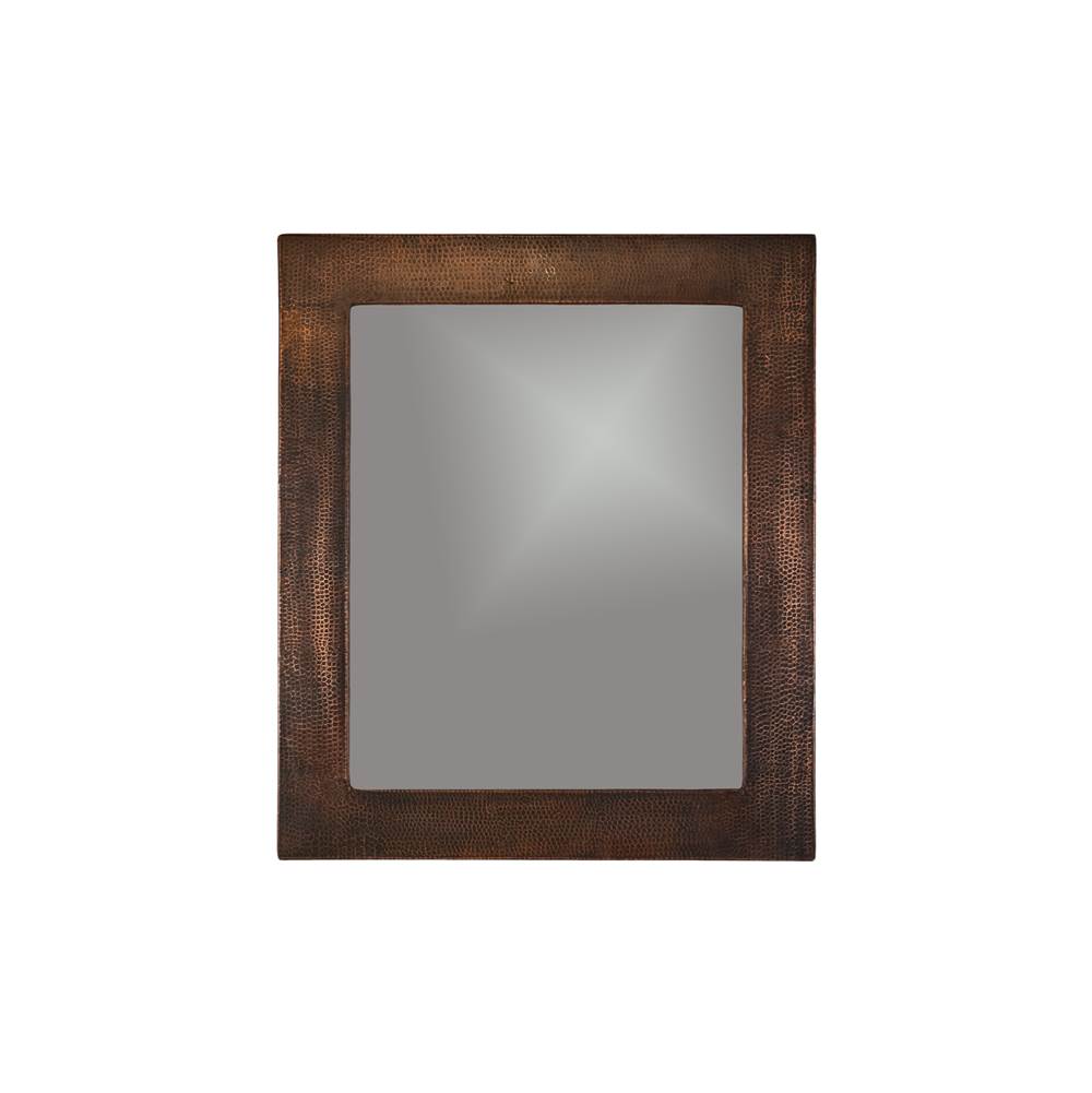 Premier Copper Products 36'' Hand Hammered Rectangle Copper Mirror
