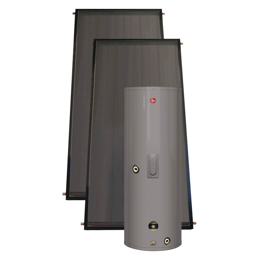 Rheem SolPak Featuring Gas Assist Heat Exchange Tank 75 Gallon Natural Gas Solar Water Heater with 6 Year Limited Warranty