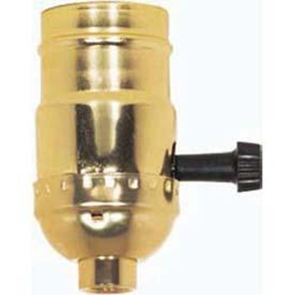 Satco Brite Gilt On/Off Socket with Ss 1/8