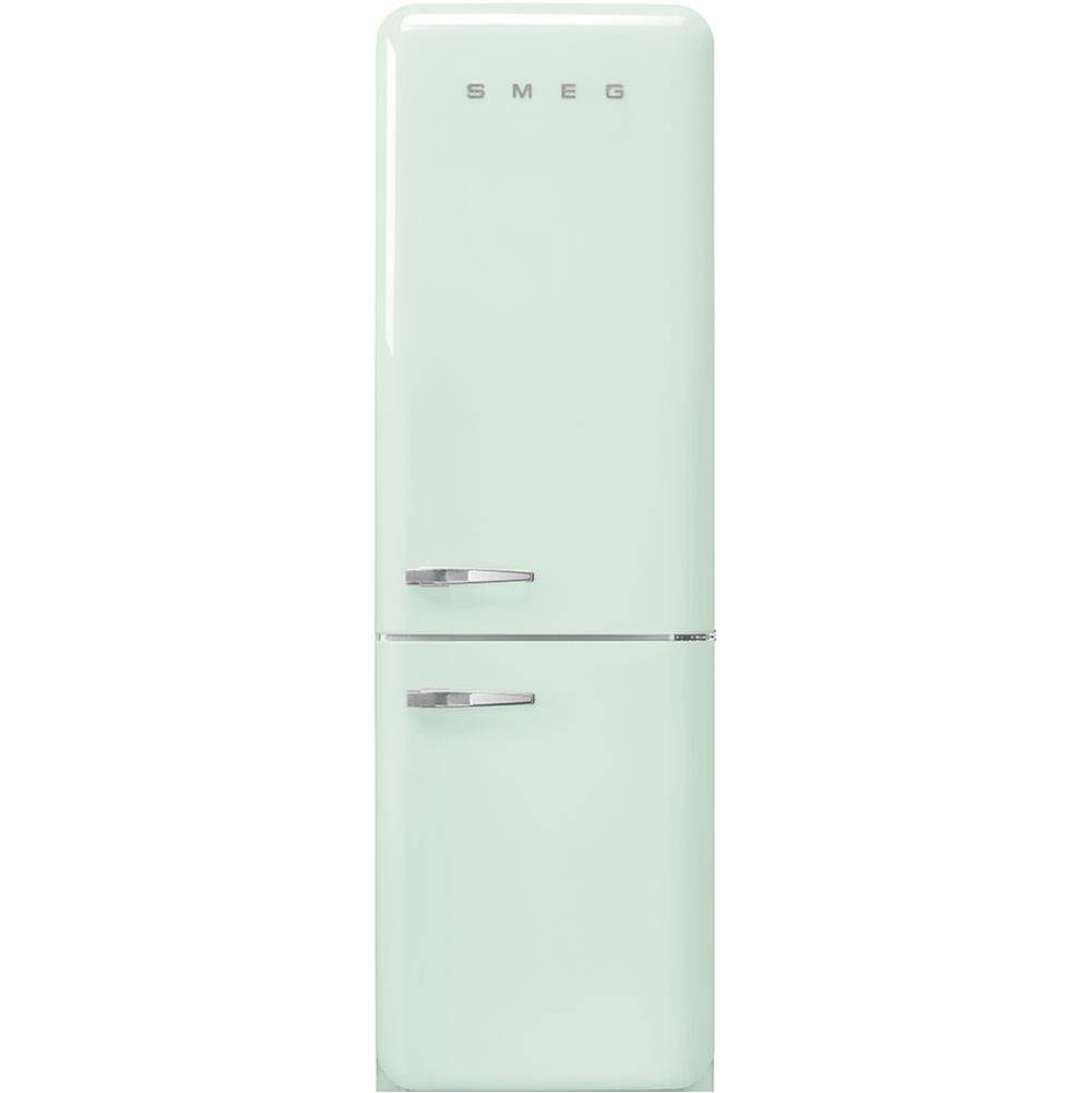 Smeg USA Fab32 Retro 60 cm Refrigerator with Bottom-Freezer. Pastel Green. Right Hinge