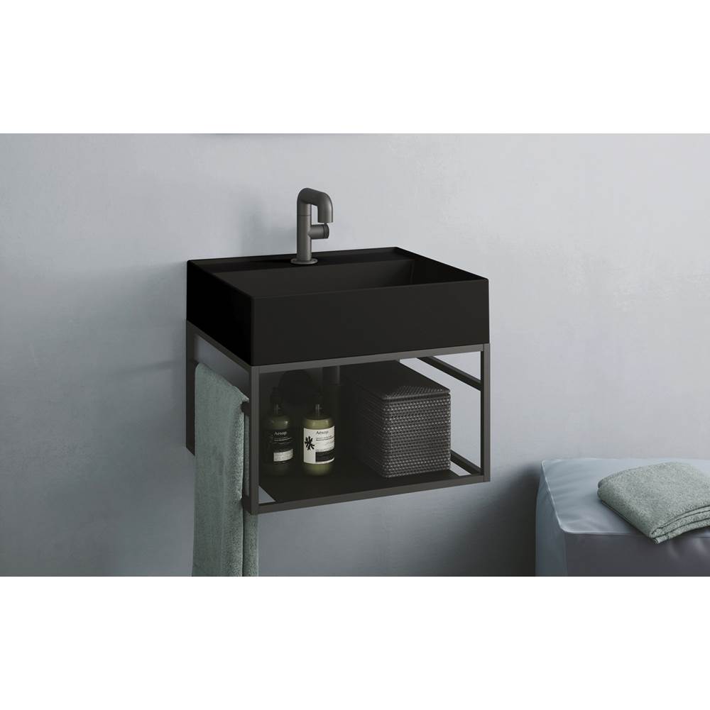 Simas US Wallhung console with washbasin (fixing kit included)