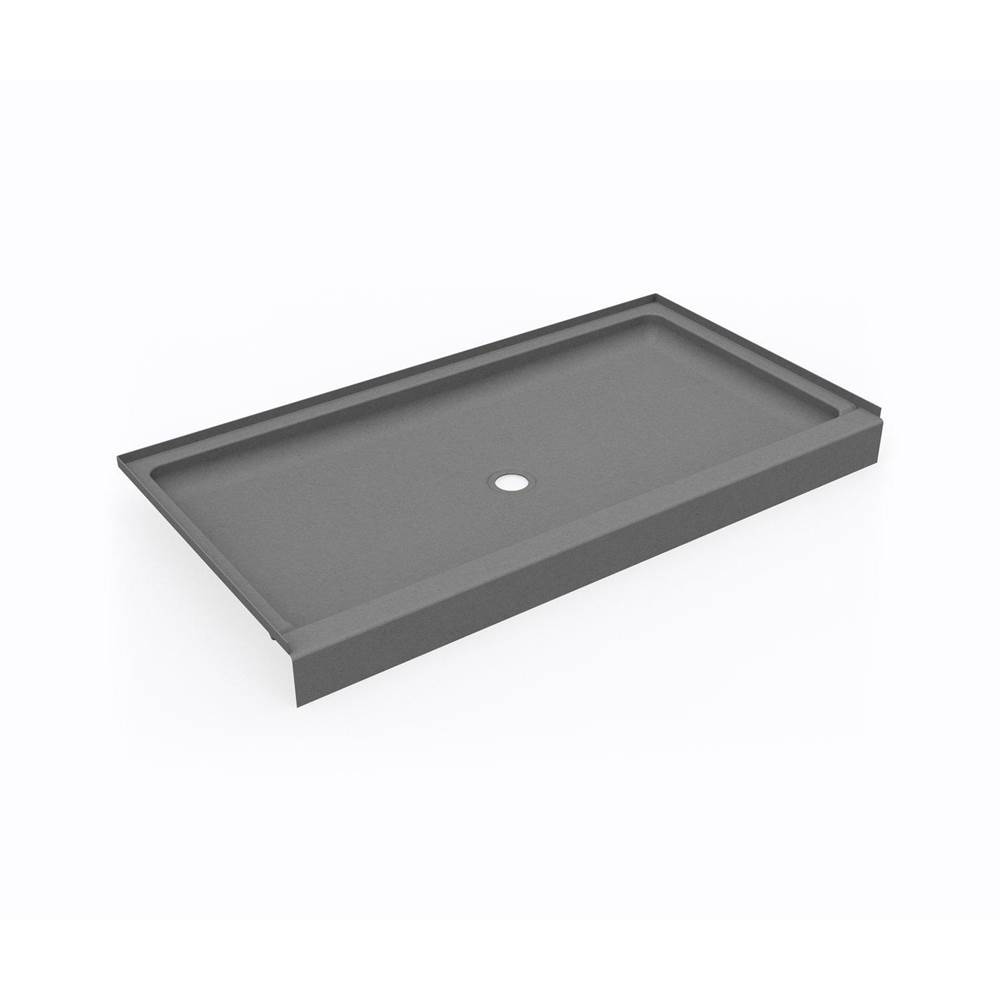 Swan SS-3260 32 x 60 Swanstone® Alcove Shower Pan with Center Drain Ash Gray