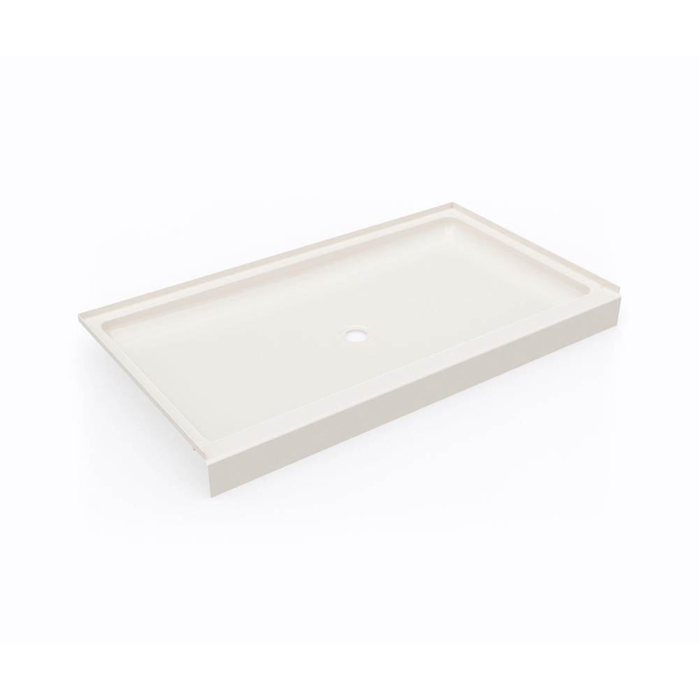 Swan SS-3460 34 x 60 Swanstone® Alcove Shower Pan with Center Drain in Bisque