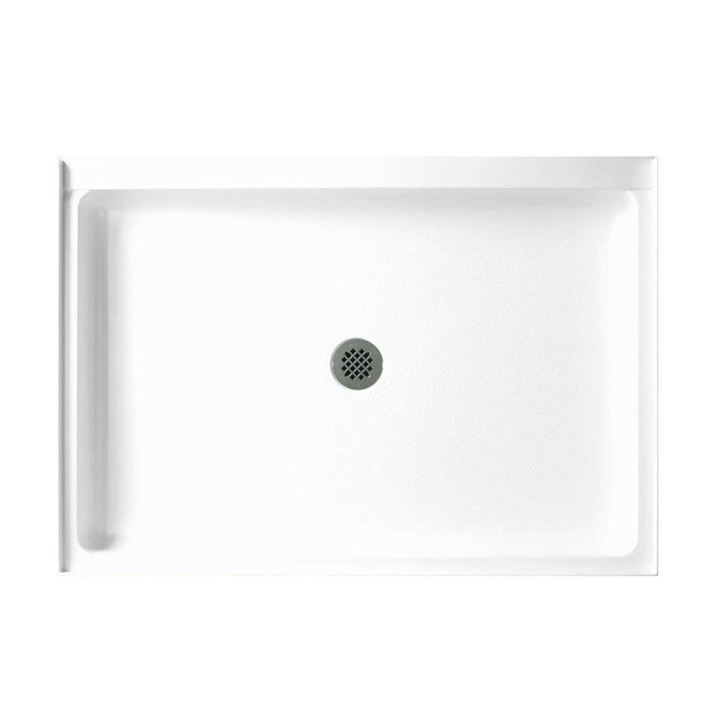 Swan R-3442 34 x 42 Veritek Alcove Shower Pan with Center Drain in White