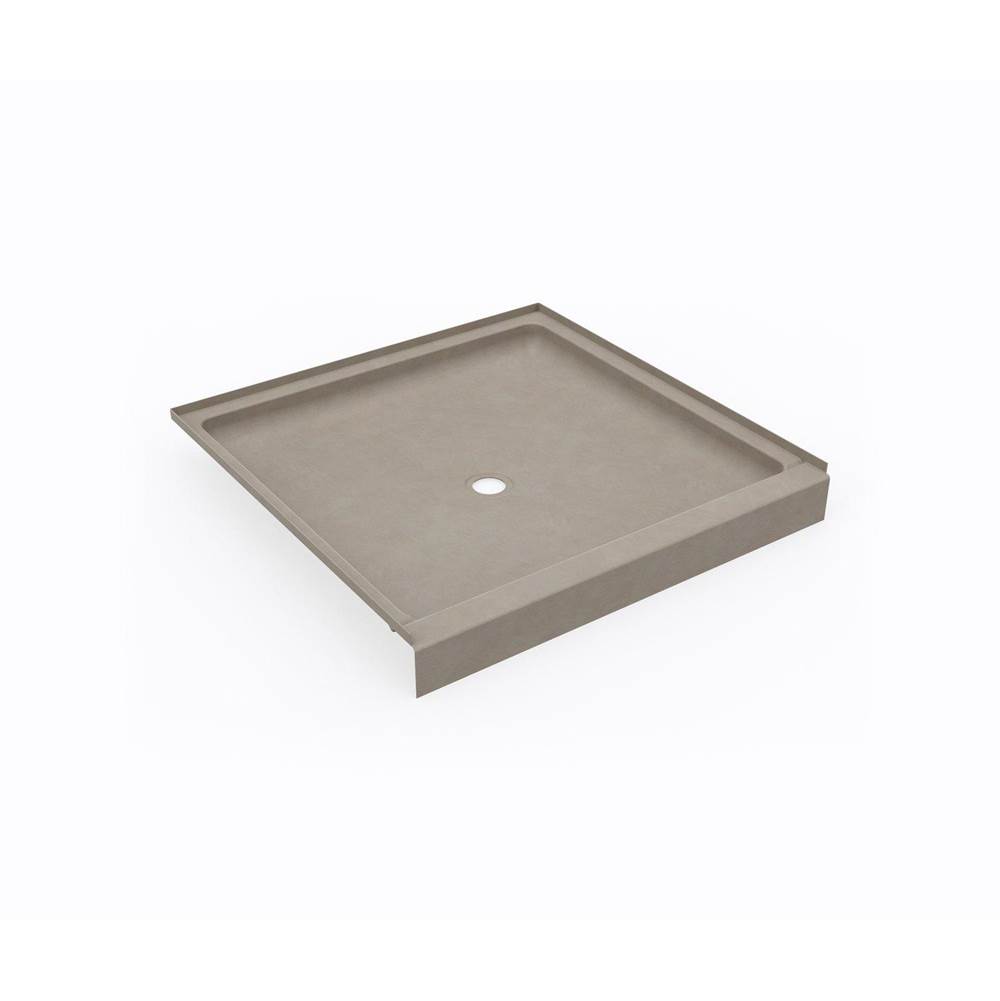 Swan SS-4242 42 x 42 Swanstone® Alcove Shower Pan with Center Drain Limestone