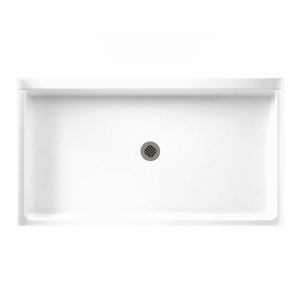 Swan SS-3260 32 x 60 Swanstone Alcove Shower Pan with Center Drain Birch