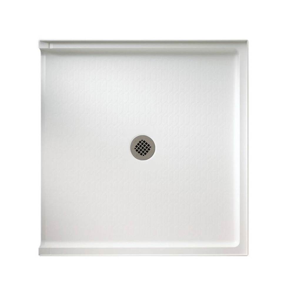 Swan STS-3738 37 x 38 Swanstone Alcove Shower Pan with Center Drain in Bone