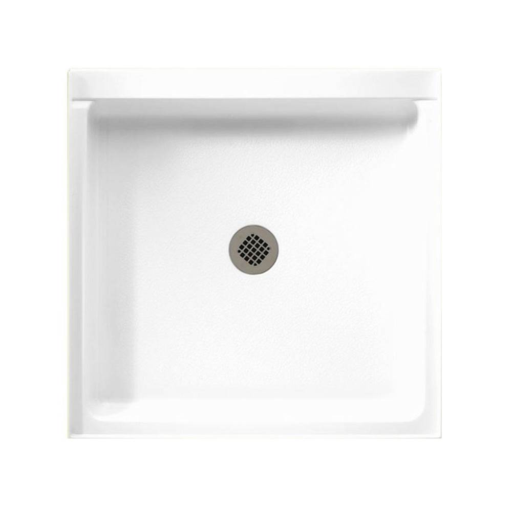 Swan SS-4242 42 x 42 Swanstone Alcove Shower Pan with Center Drain in Ice