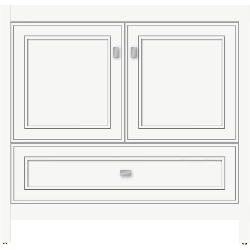 Strasser Woodenworks 36 X 18.5 X 34.5 Alki Essence Vanity Deco Miter Sat White Std