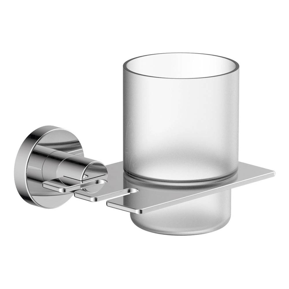 Symmons Dia Wall-Mounted Toothbrush Holder in Polished Chrome