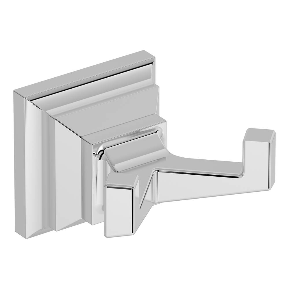 Symmons Oxford Wall-Mounted Double Robe Hook in Polished Chrome
