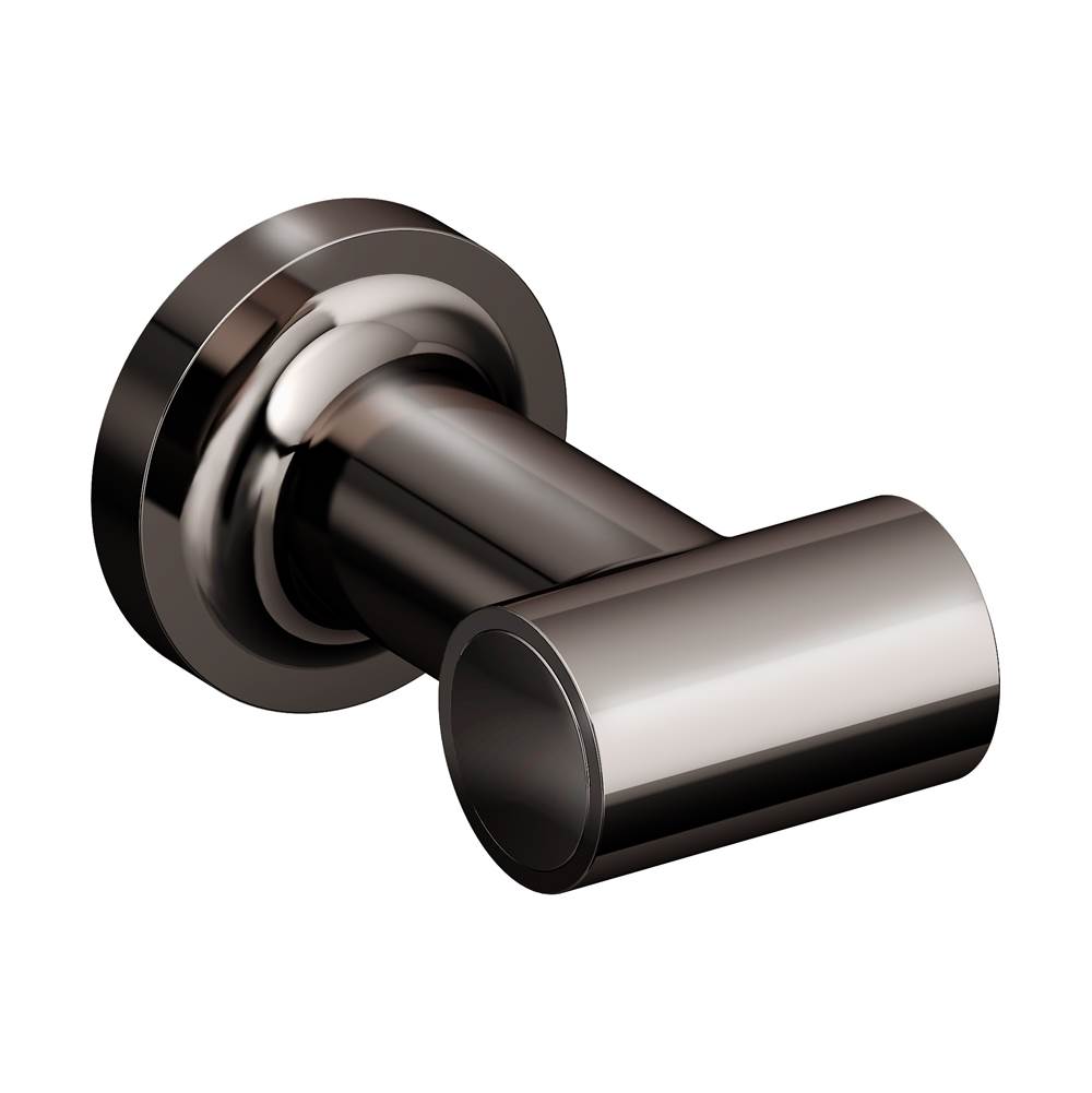 Symmons Museo Wall-Mounted Double Robe Hook in Polished Graphite