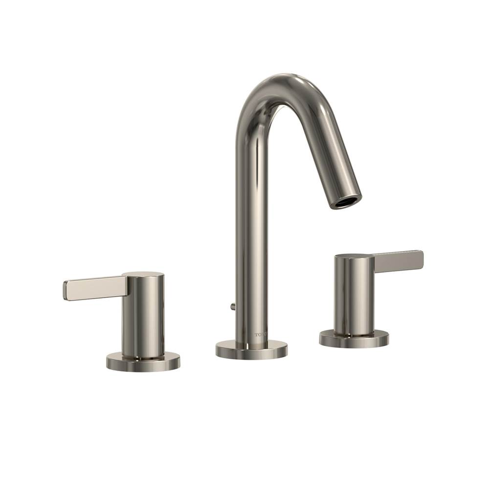 TOTO Toto® Gf Series 1.2 Gpm Two Lever Handle Widespread Bathroom Sink Faucet, Polished Nickel