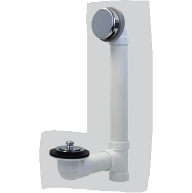 Watco Manufacturing Innovator Push Pull Bath Waste Tubs To 16-In. Sch 40 Pvc White Plumbers Pack