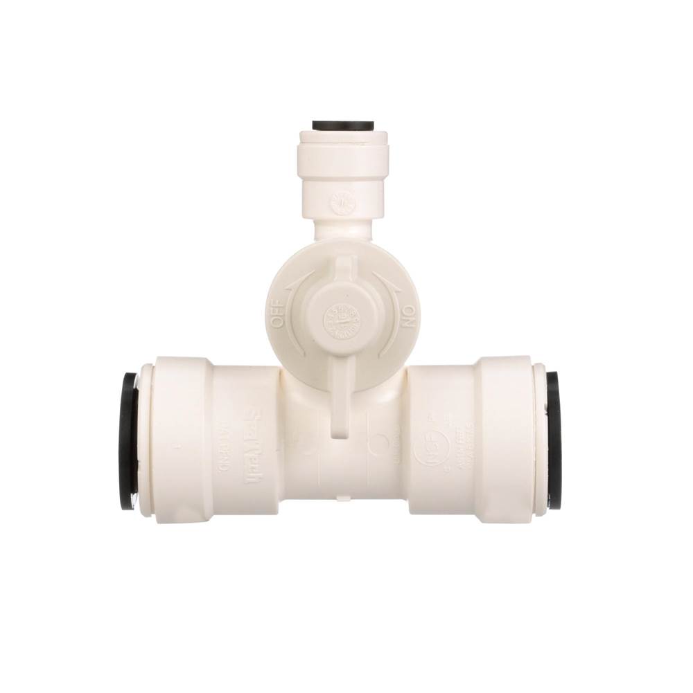 Watts 3/4 IN CTS x 1/4 IN OD Plastic Tee Valve, Contractor Pack