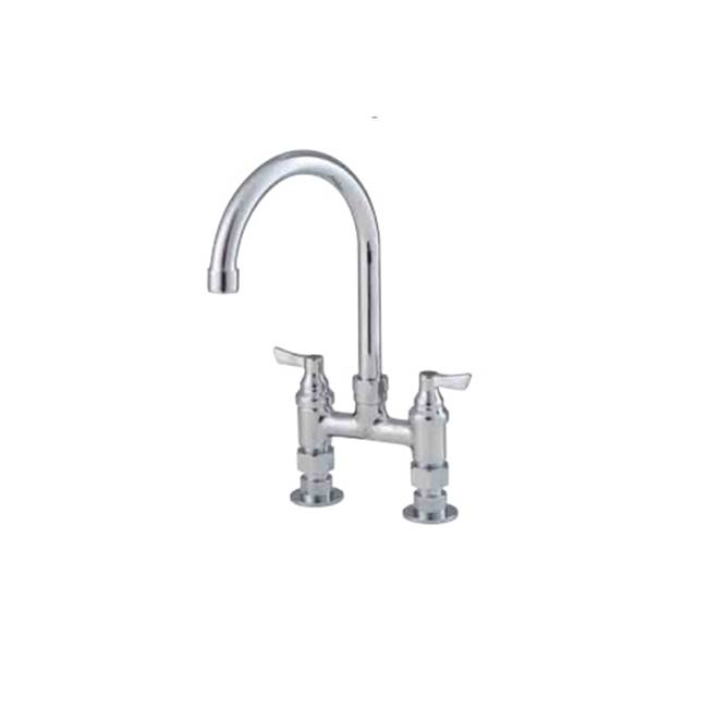 Watts Lead Free Economy 4 In Deck Mount Faucet With 10 In Swivel Spout