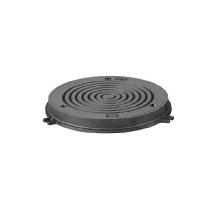Watts Cleanout Access Cover, Round, Nickel Bronze, 9 IN, Concealed Mounting Flanges, Scoriated
