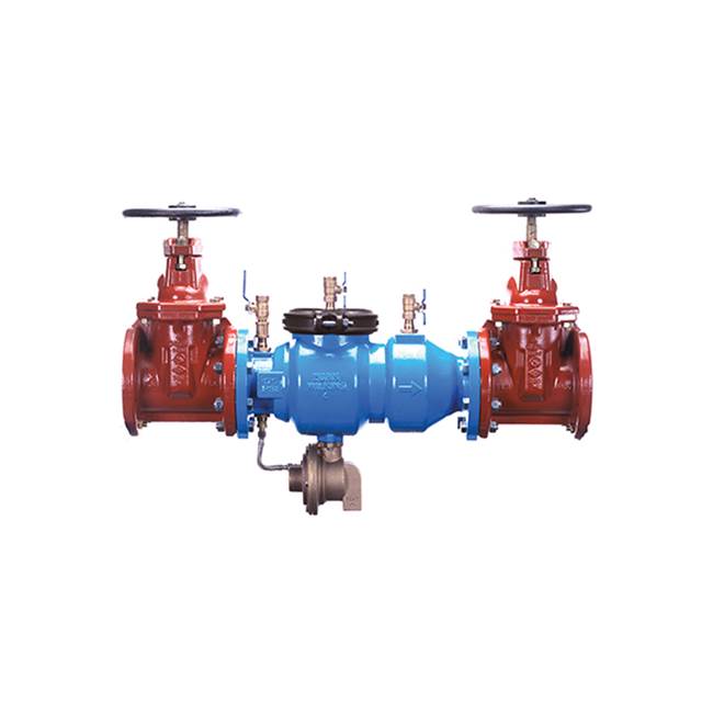 Zurn Industries Reduced Pressure Principle Assy, Lead-Free, Flanged Body, F x F, Less Gate Valves, Epoxy Coated Strainer