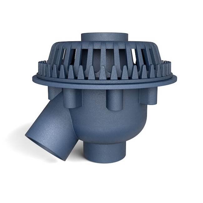 Zurn Industries 100C6 CI Bi- Functional Low Profile Roof Drain w/ 6''NH Conn and Overflow Dome